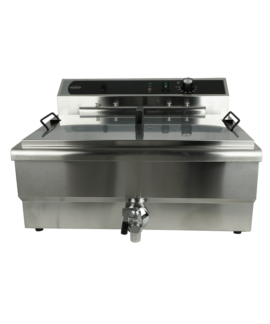 FRITEUSE POSABLE ÉLECTRIQUE 25L - AVEC ROBINET DE VIDANGE - 7518.0210 - COMBISTEEL
