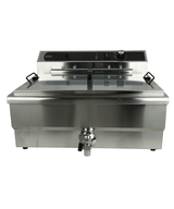 FRITEUSE POSABLE ÉLECTRIQUE 25L - AVEC ROBINET DE VIDANGE - 7518.0210 - COMBISTEEL