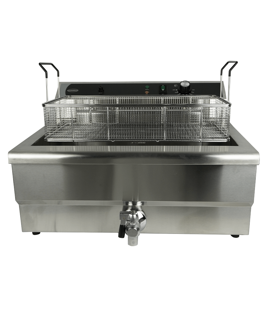 FRITEUSE POSABLE ÉLECTRIQUE 25L - AVEC ROBINET DE VIDANGE - 7518.0210 - COMBISTEEL