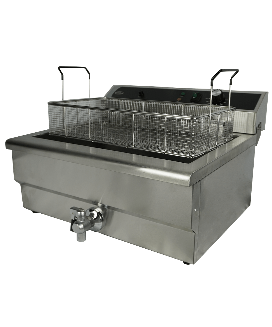 FRITEUSE POSABLE ÉLECTRIQUE 25L - AVEC ROBINET DE VIDANGE - 7518.0210 - COMBISTEEL