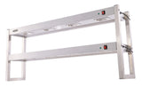 ÉTAGÈRE CHAUFFANTE EN HALOGENE 2 NIVEAUX 1500 DÉMONTABLE - 7539.0055 - COMBISTEEL