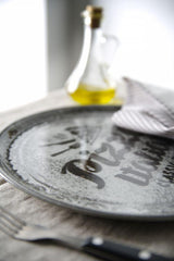 Assiette à pizza Recipe Collection Noir, HENDI, Noir, ø310mm