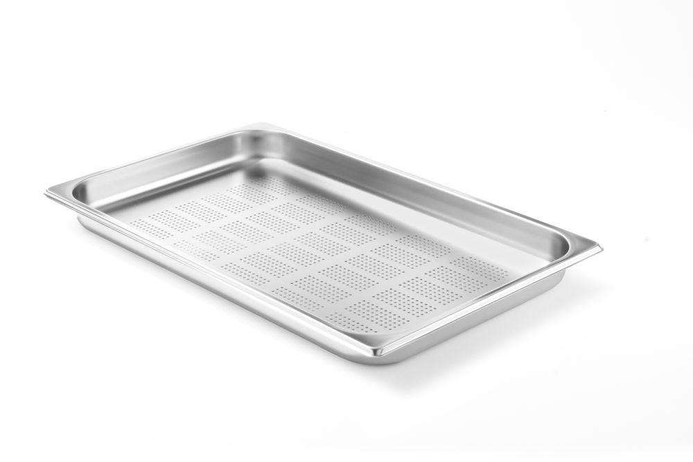 Bac gastronorme GN 1/1 perforé, HENDI, Kitchen Line, GN 1/1, 5L, (H)40mm