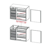 Tête de production - Prod. (24H): 405kg - Refroidissement AIR - Glaçons cube 6,5 g - SMS410REMOTEH - CODIGEL