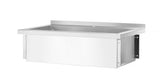 Table avec bac de lavage simple, sans dosseret –vissée, profondeur 600 mm - HENDI