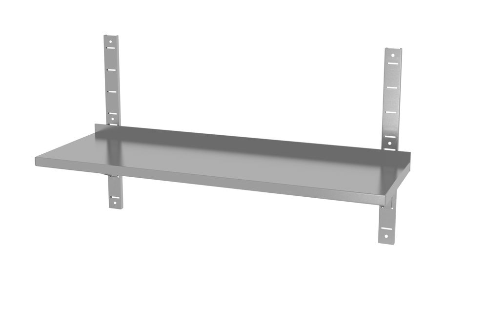 Étagère murale réglable, simple, avec 2 supports - HENDI