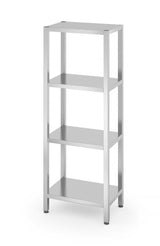 Rack de stockage avec 4 étagères pleines – vissé - HENDI