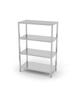Rack de stockage avec 4 étagères pleines – vissé - HENDI