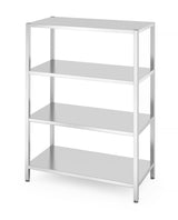 Rack de stockage avec 4 étagères pleines – vissé - HENDI