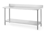 Table de travail avec dosseret - HENDI