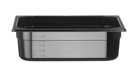 GN 1/2, 6,5L, Noir, 325x265x(H)100mm
