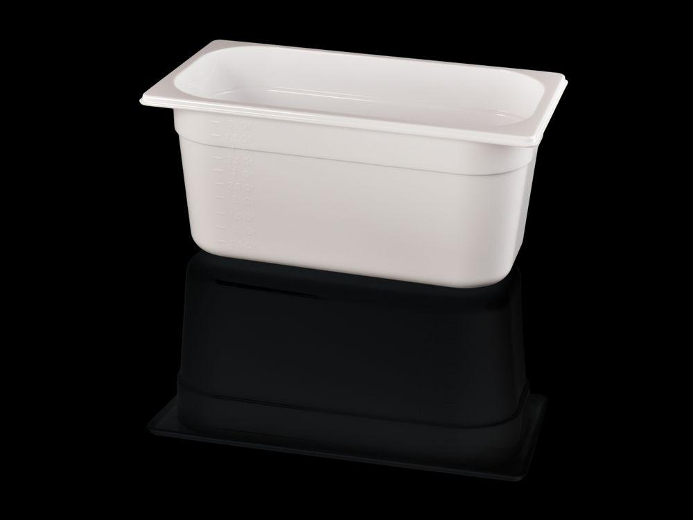 Bac gastronorme 1/2, HENDI, GN 1/2, 6,5L, Blanc, 325x265x(H)100mm