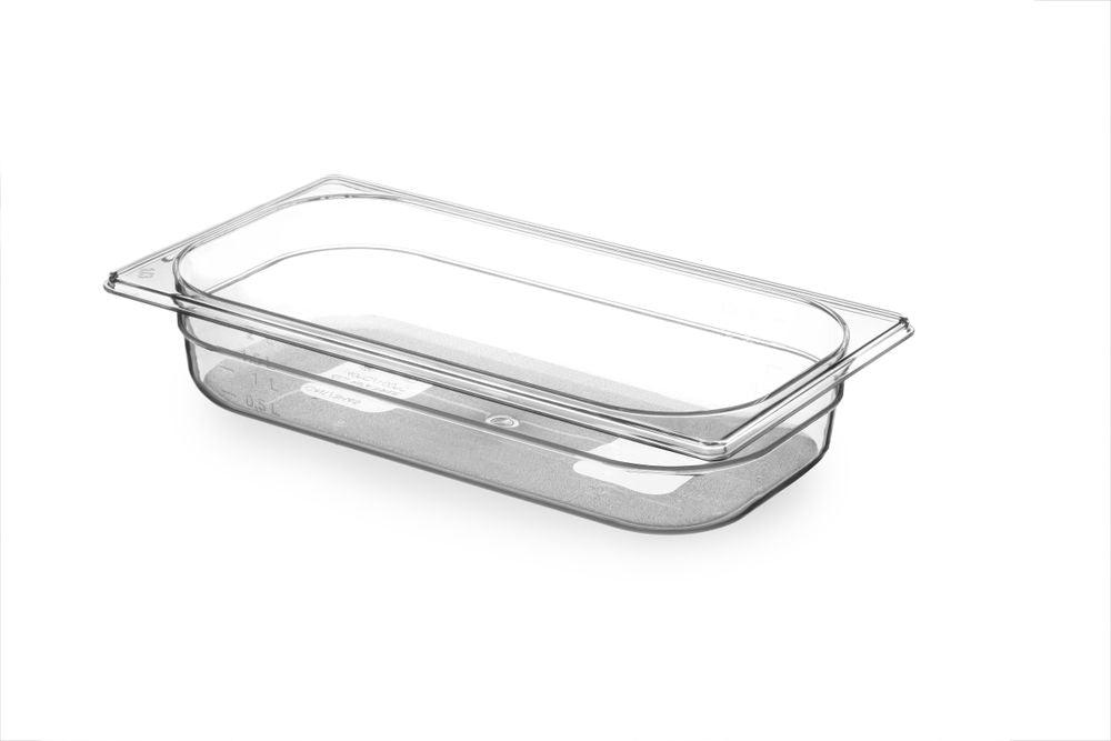 Bac Gastronorme 1/3, HENDI, GN 1/3, 2,5L, Transparent, 325x176x(H)65mm