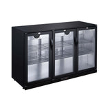 Réfrigérateur de bar avec 3 portes vitrées - 320 litres - CBB3D