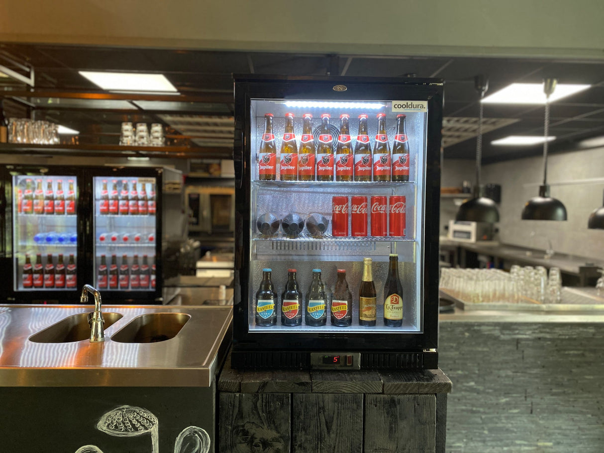 Réfrigérateur de bar avec 1 porte vitrée - 128 litres - CBB1D