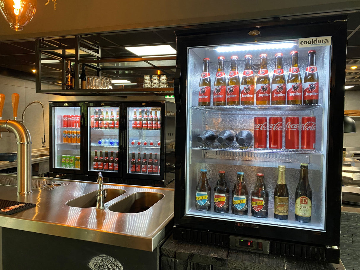Réfrigérateur de bar avec 1 porte vitrée - 128 litres - CBB1D