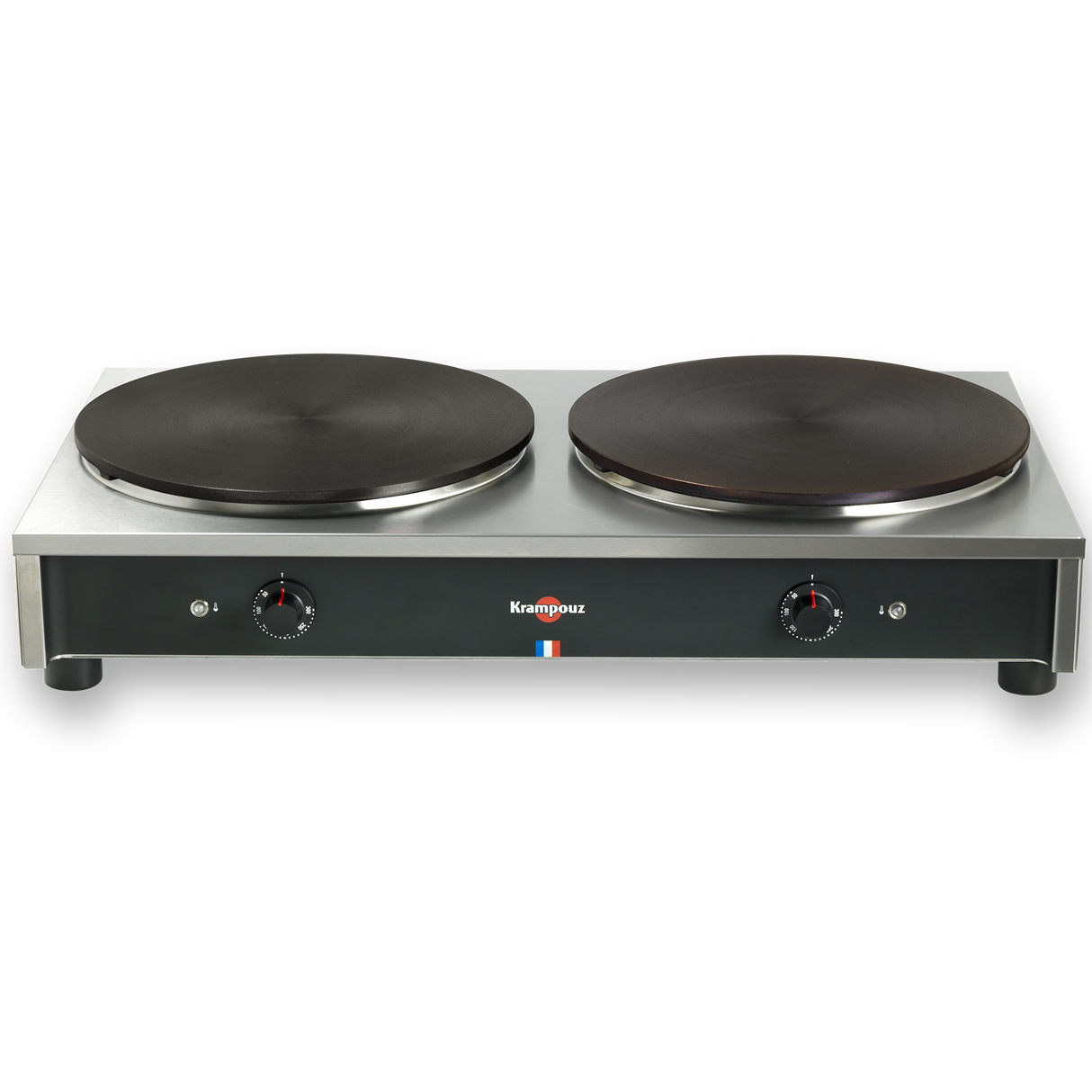 Crepière électrique - gamme standard - double chassis carre 2 x Ø 40 cm - KRAMPOUZ