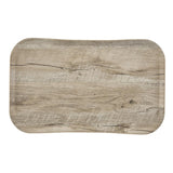 Plateau rectangulaire polyester aspect bois Cambro Century 32x53cm olivier clair