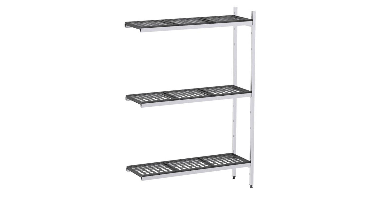 Rayonnage aluminium angle 1263x370 1700 3 niveaux- DISTFORM - EAA00007