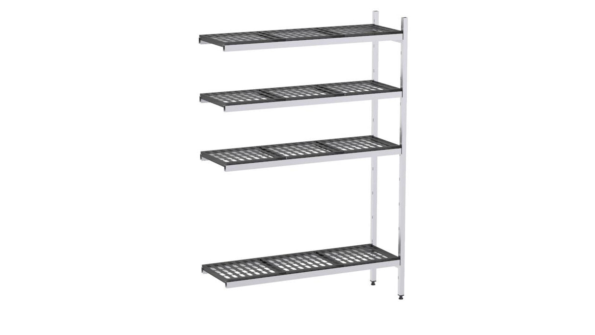 Rayonnage aluminium angle 935x370 1700 4 niveaux- DISTFORM - EAA00058