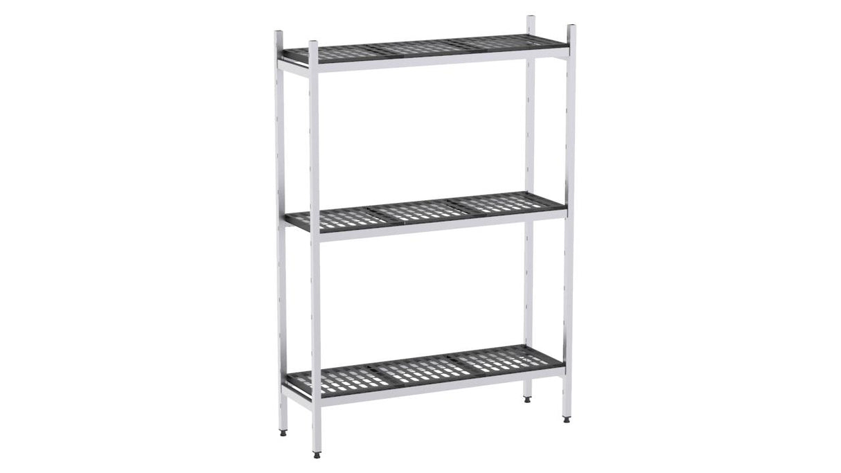 Rayonnage aluminium 1619x370 1700 3 niveaux- DISTFORM - EAL00010