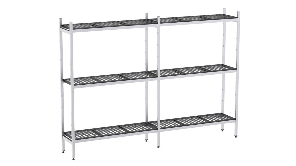 Rayonnage aluminium 2308x370 1700 3 niveaux- DISTFORM - EAL00018