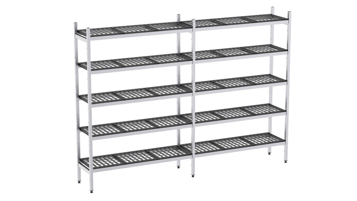 Rayonnage aluminium 3046x370 1700 5 niveaux- DISTFORM - EAL00135