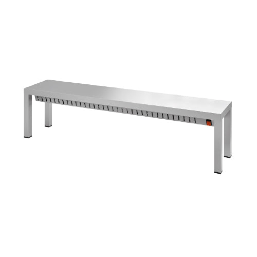 ETAGERES SUR COLONNES - CHAUFFANTE 1 ETAGERE - LONGUEUR 1200