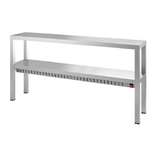 ETAGERES SUR COLONNES - CHAUFFANTE 2 ETAGERE - LONGUEUR 1200