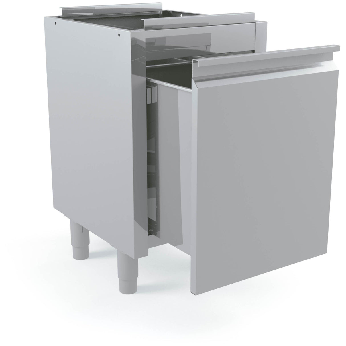 Module trémie 500x700x850 rectangulaire pour déchets avec fixation pour sacs- DISTFORM - F0080139