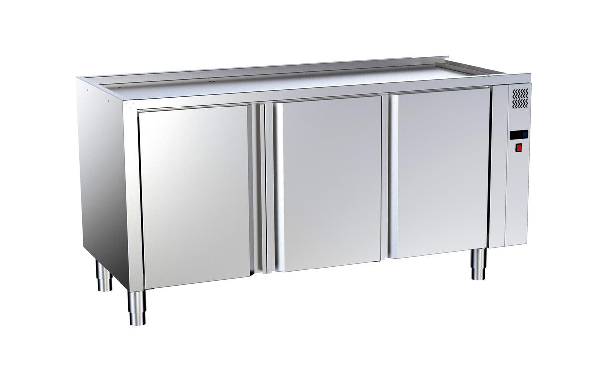 Module chauffant 1200x700x850 2 glissières GN 1/1 portes battantes- DISTFORM - F0080417