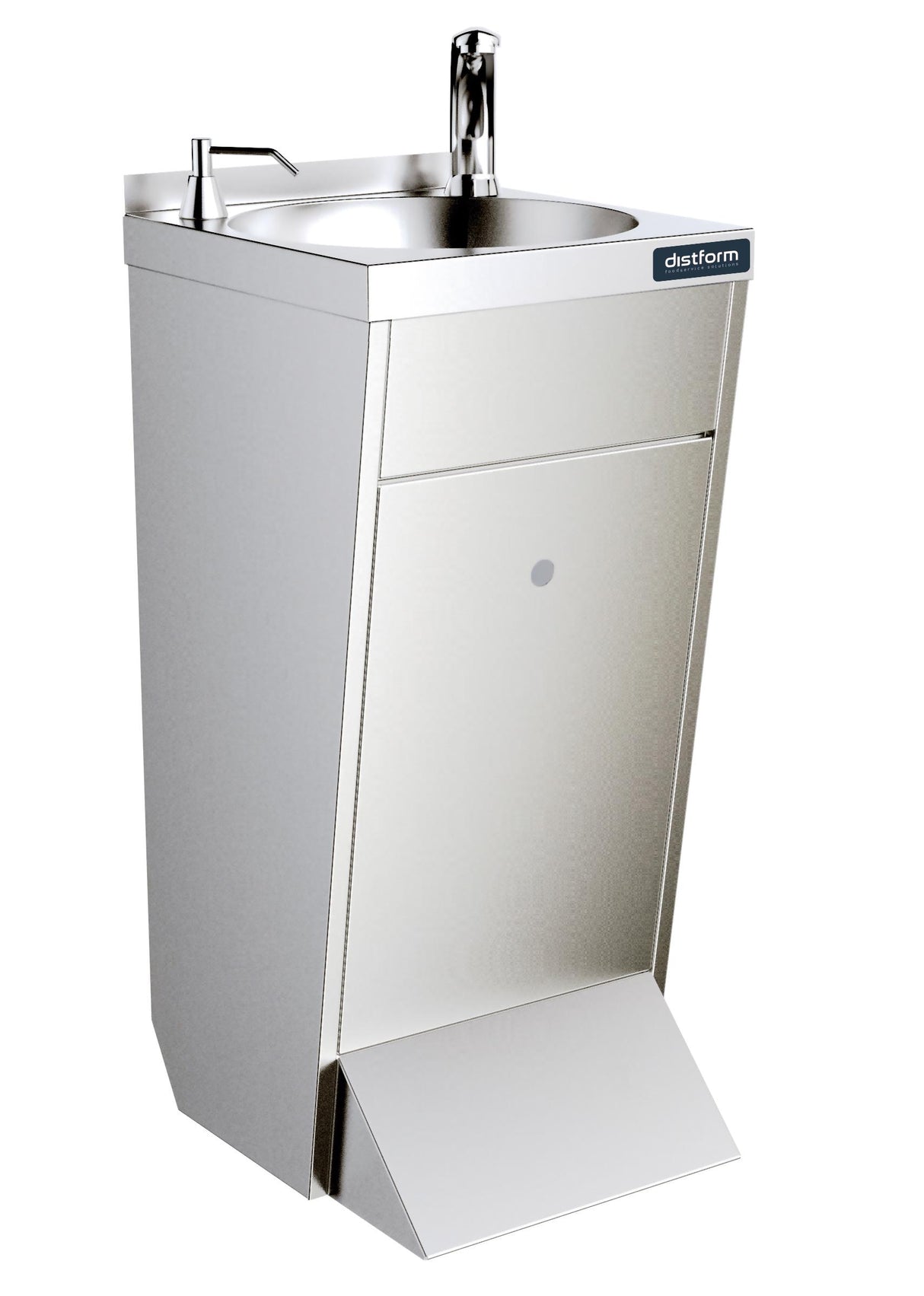 Lave-mains sur piètement 400x440x850 avec robinet électronique et distributeur de savon- DISTFORM - F0251301