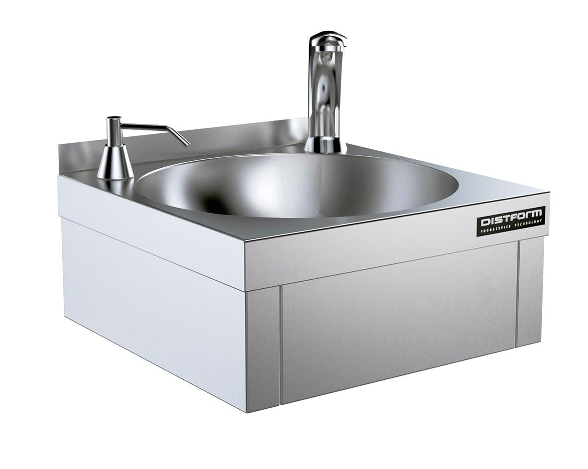 Lave-mains mural 400x400x173 avec robinet électronique- DISTFORM - F0252200