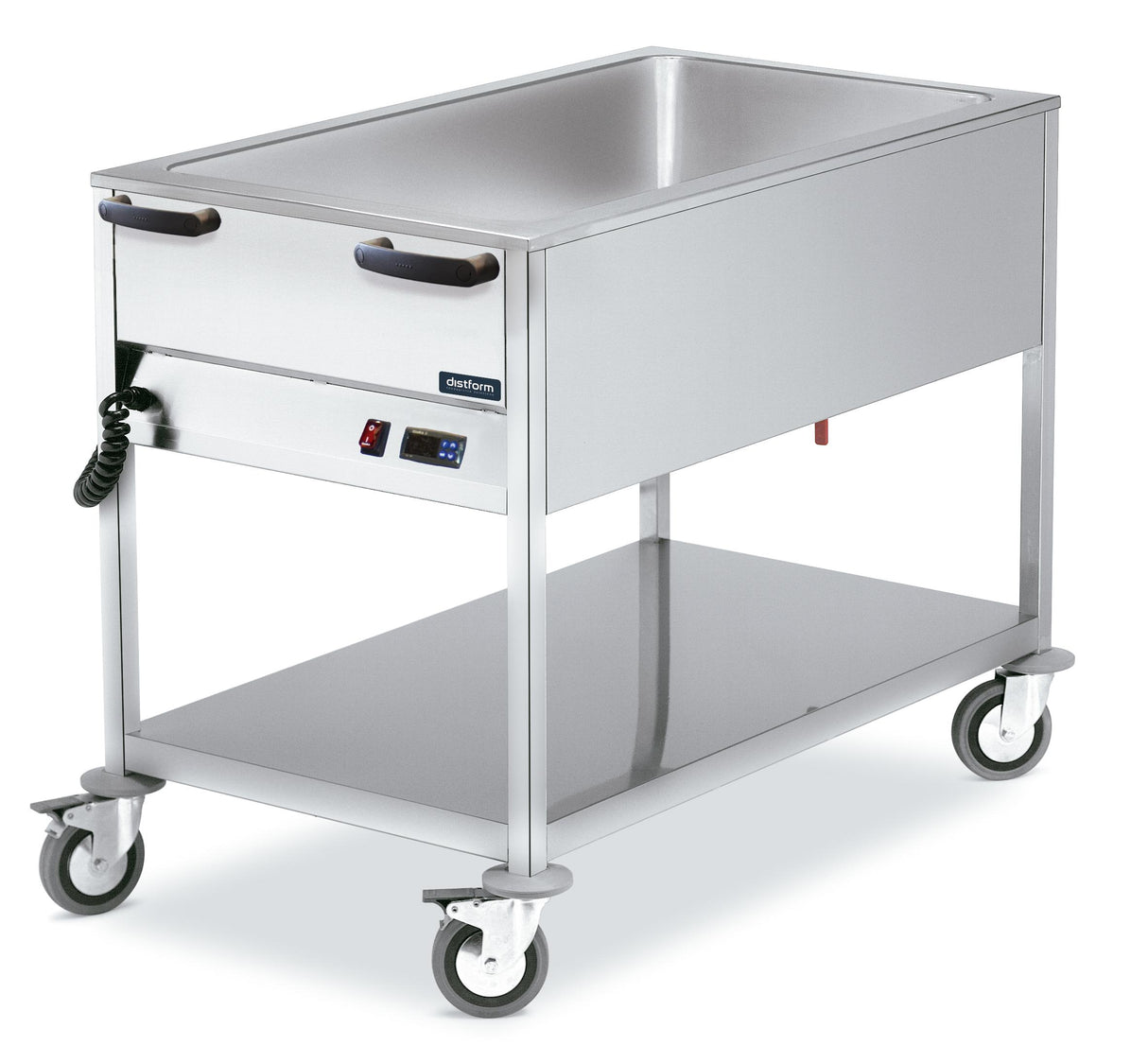 Chariot bain-marie 2 GN 1/1 770x670x880- DISTFORM - F0420201