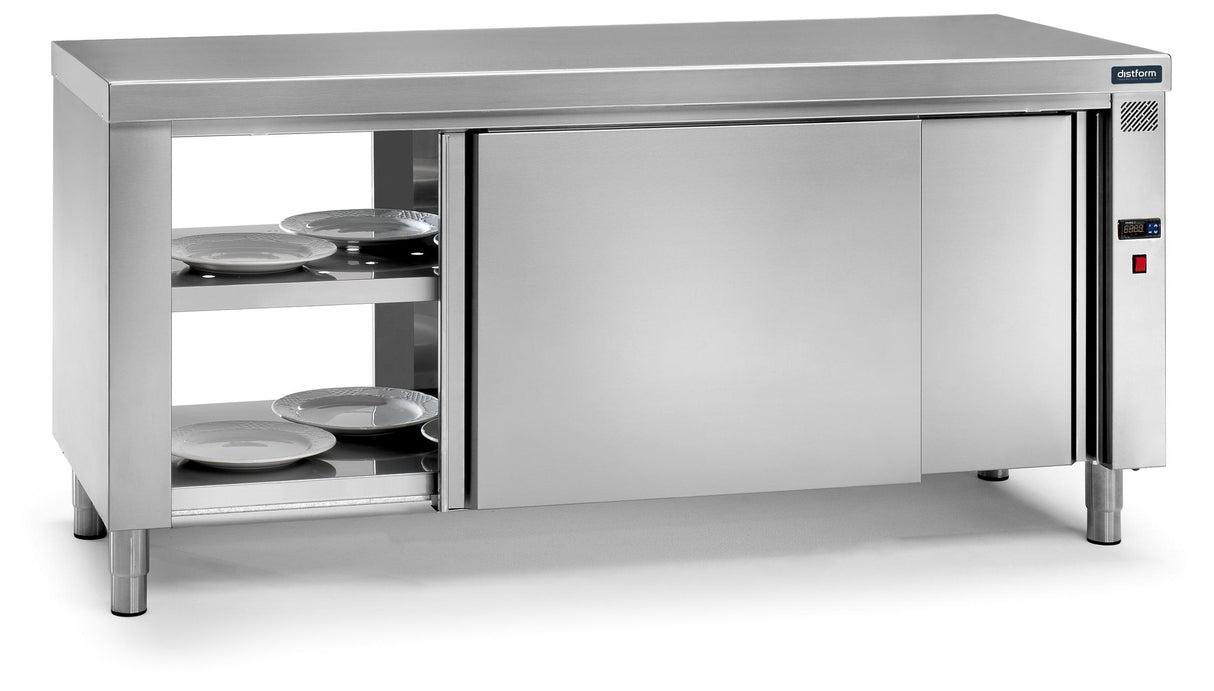 Table chauffante centrale traversante 1400x600x850 3000 W- DISTFORM - F0440105