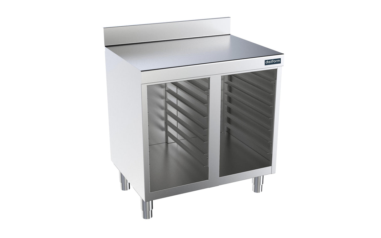 Module adossé avec 2 supports de glissières gastronorm GN 1/1 - 800x600x850- DISTFORM - F0780143