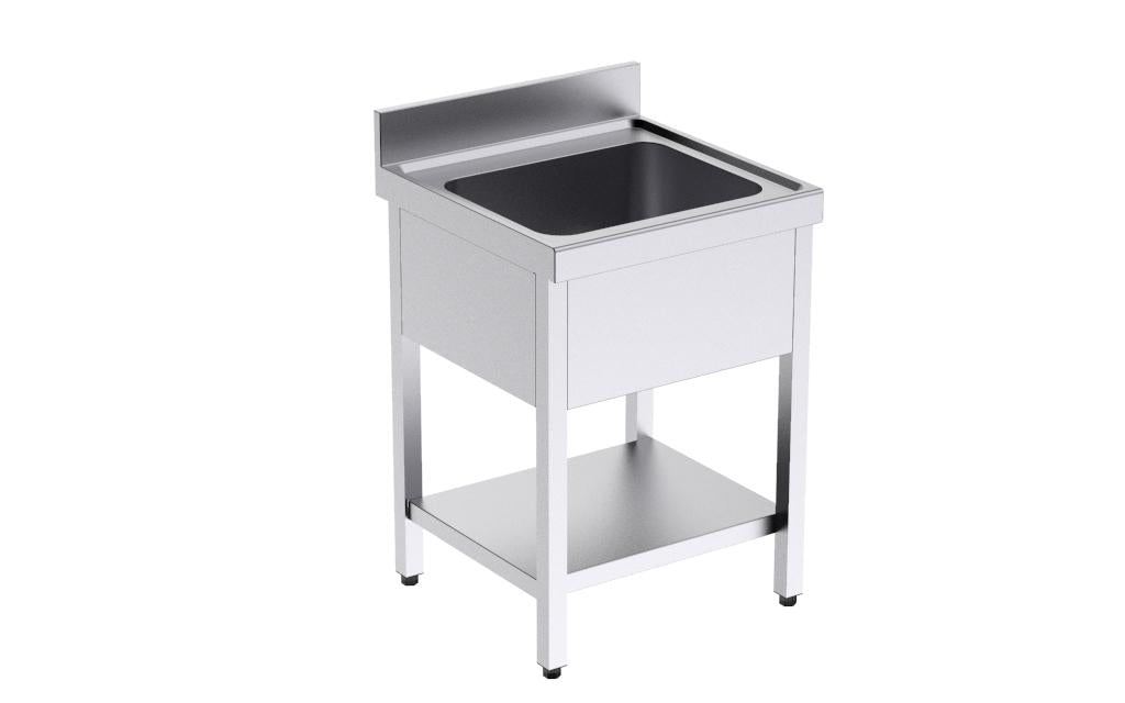 Bâti avec plonge 600x600 et étagère- DISTFORM - FB0E6060