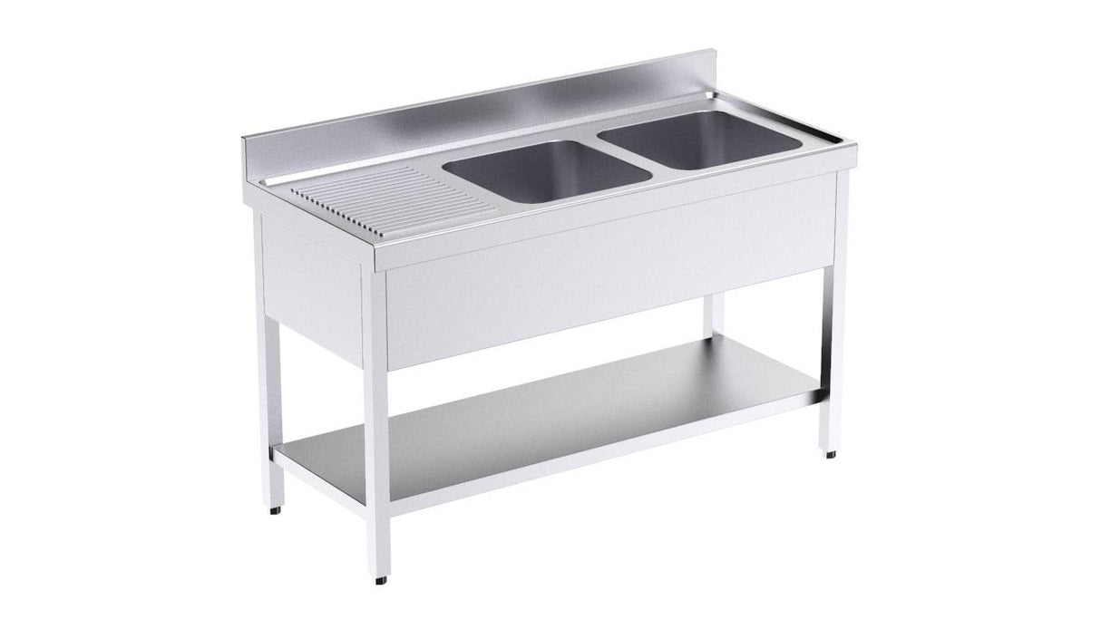 Bâti avec plonge 1800x600 G et étagère- DISTFORM - FBIE6180