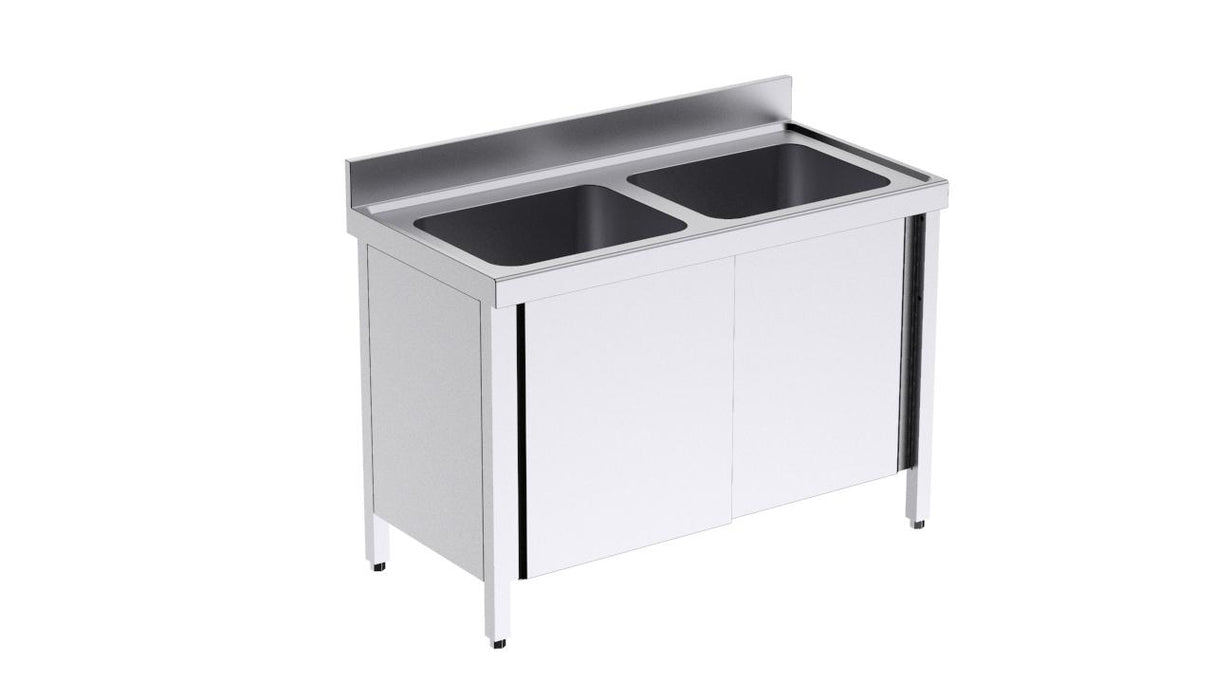 Plonge avec portes 1000x700 double- DISTFORM - FBP27100