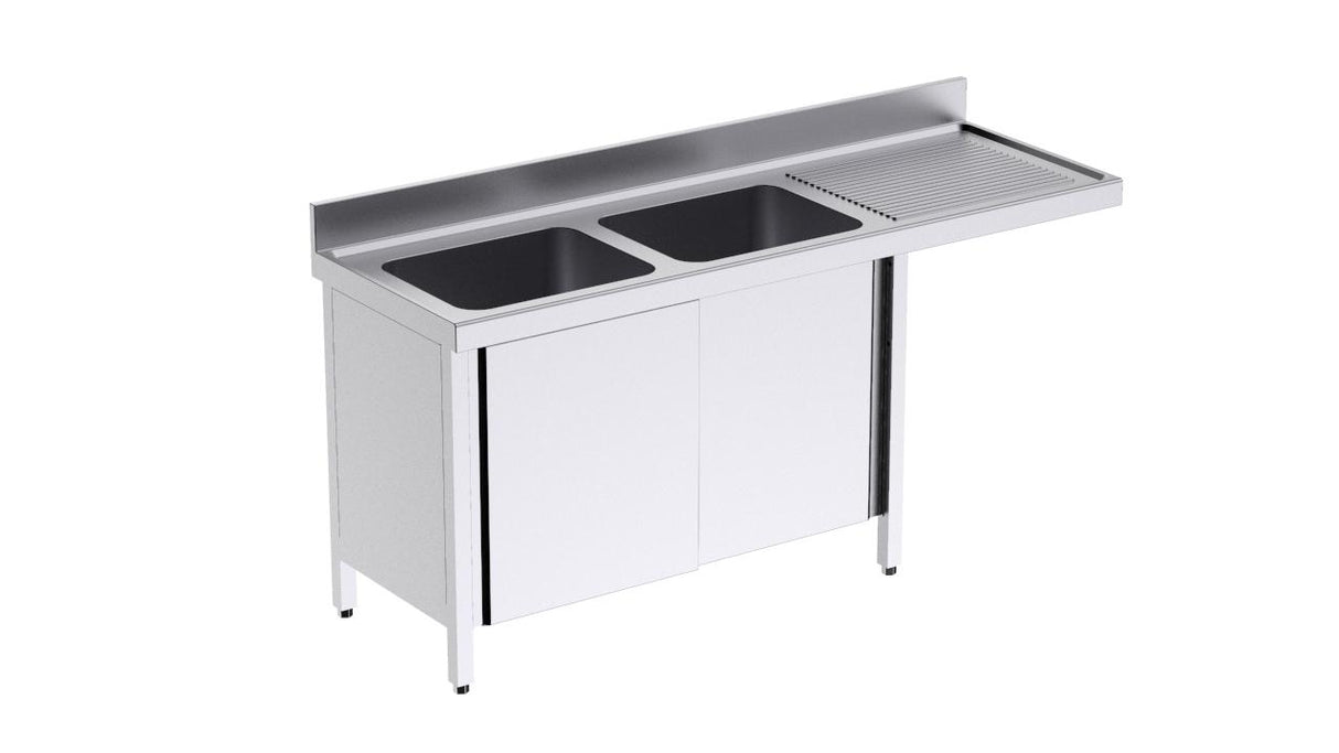 Plonge avec portes 1800x600 D et espace pour lave-vaisselle- DISTFORM - FBPDL618