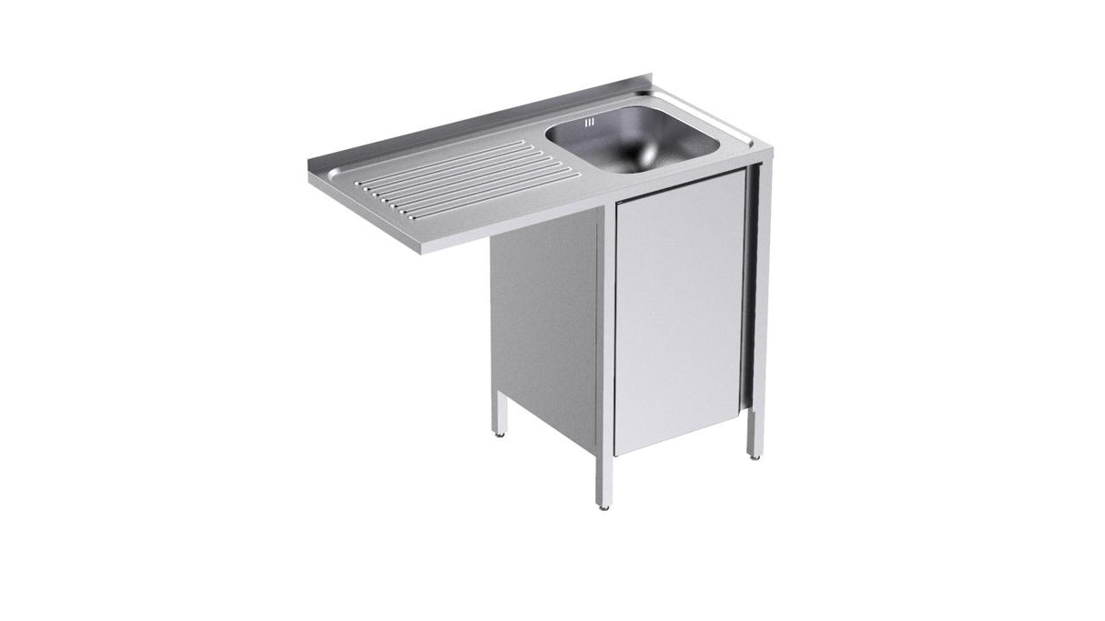Plonge avec bâti, une porte et espace pour lave-verres, gauche- DISTFORM - FBPLI510