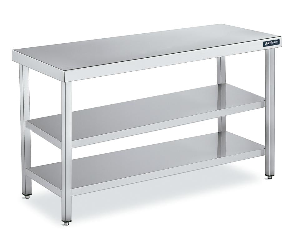 Centre de table 1200x550 avec 2 étagères- DISTFORM - FC255120