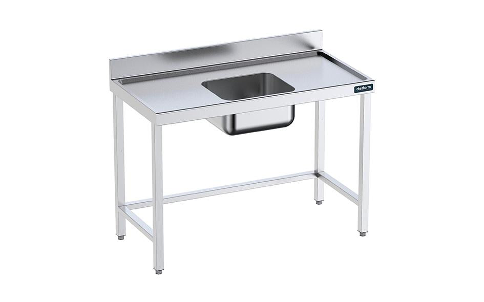 Table de 1600x600 avec bac C et renforts- DISTFORM - FCCR6016