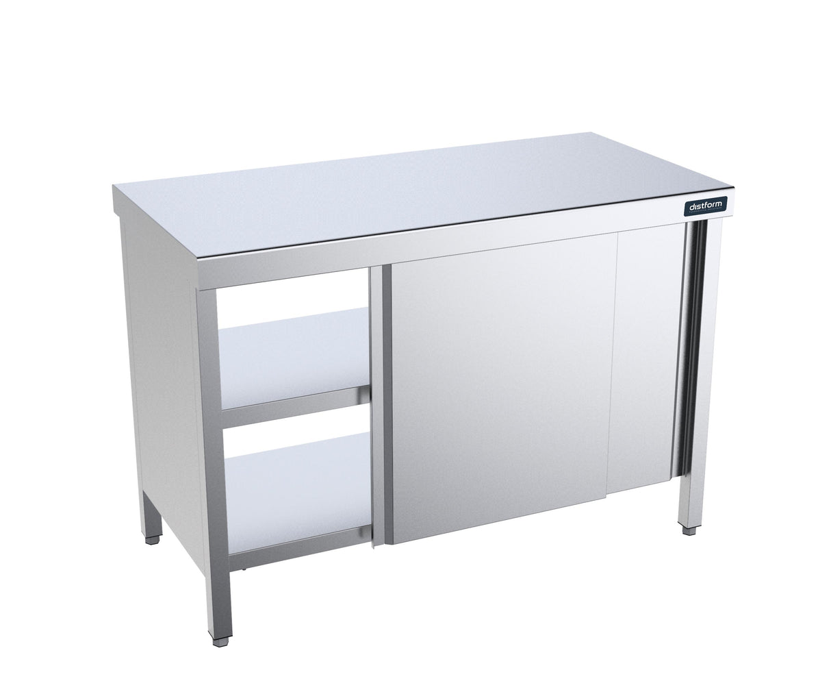 Table centrale traversante 1800x600 avec portes- DISTFORM - FCPP6180