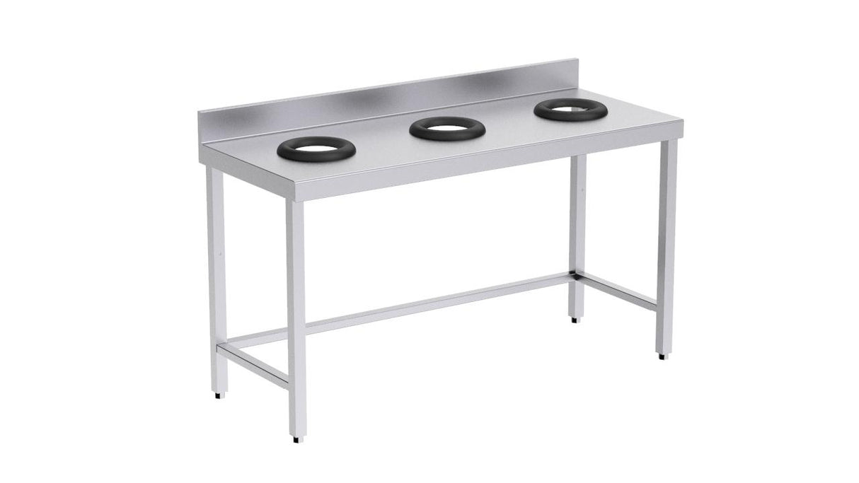 Table de recyclage mur ouvert 1500x600x850- DISTFORM - FMR36015