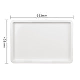 Couvercle pour bac à pâtons en PP Vogue 650 x 455 x 84mm