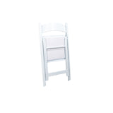 Mary - Chaise de mariage pliable avec galette en similicuir intégrée  - VEBA - 1 pcs