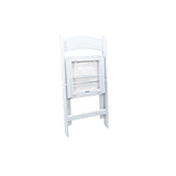 Mary - Chaise de mariage pliable avec galette en similicuir intégrée  - VEBA - 1 pcs