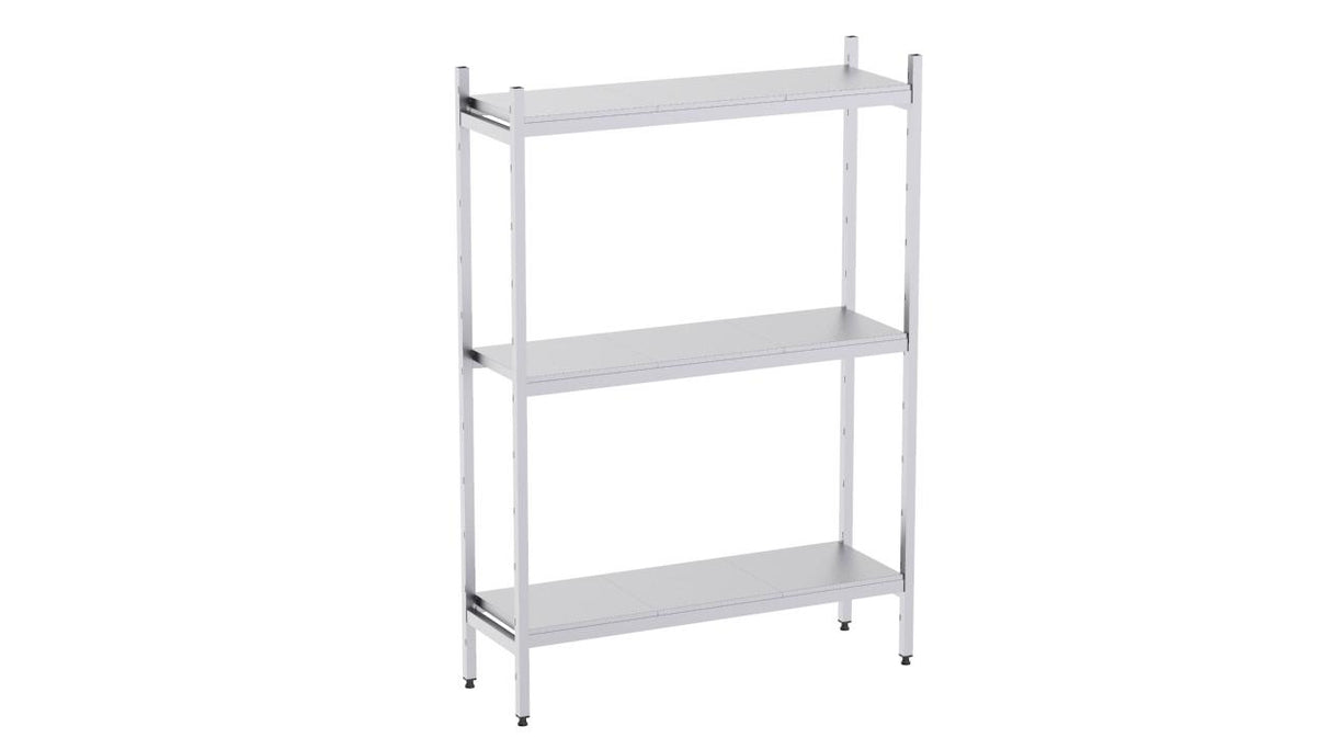 Rayonnage en acier inoxydable linéaires 1060x500 lisse 3 niveaux- DISTFORM - KIT00563