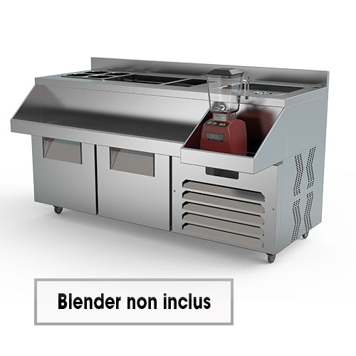 MEUBLE COCKTAIL - 2 PORTES BATTANTES - 190 L